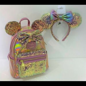 Disney 50th anniversary EARidescent loungefly and ears